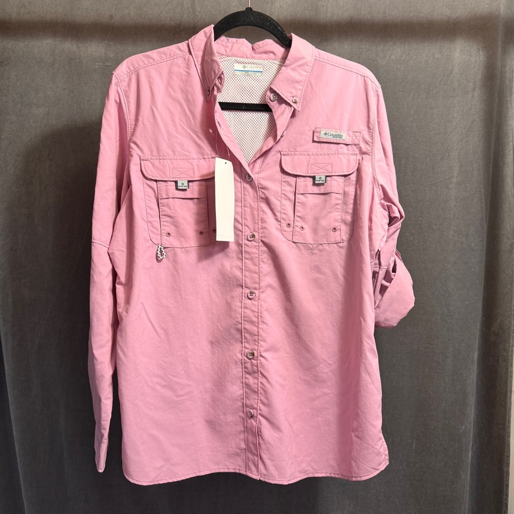 Columbia PFG Bahama™ Women's vented fishing Shirt pink women’s M medium NWT